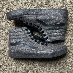 Vans Glitter High-Top Sneakers in Multicolor and Black Men’s 5.0 Women’s 6.5